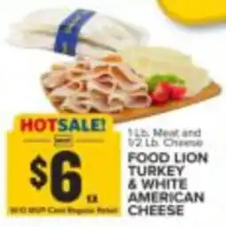 Food Lion Food Lion Turkey & White American Cheese offer
