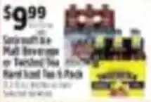 Pioneer Supermarkets Sodasoft 64 Mall Beverage or Twisted Tea Hard Iced Tea 6 Pack offer
