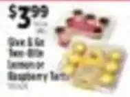Pioneer Supermarkets Give & Go Lemon or Raspberry Tarts offer