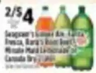 Pioneer Supermarkets Seagram's Ginger Ale, Tanta Fresa, Bara's Root Beer, Minute Maid Lemonade or Canada Dry offer