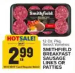 Food Lion Smithfield breakfast sausage links or patties offer