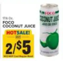 Food Lion Foco coconut juice offer