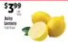 Pioneer Supermarkets Juice Lemons offer