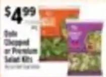 Pioneer Supermarkets Dole chopped or premium salad kits offer