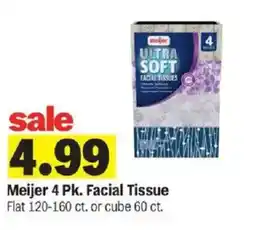 Meijer Meijer 4 Pk. Facial Tissue offer