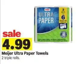 Meijer Meijer Ultra Paper Towels offer