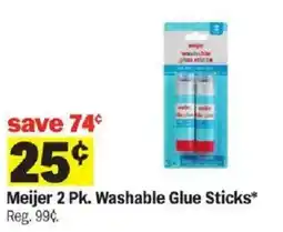 Meijer Meijer washable glue sticks offer