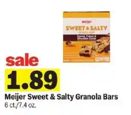 Meijer Meijer Sweet & Salty Granola Bars offer