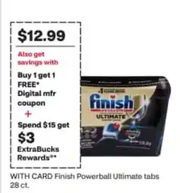 CVS Finish Powerball Ultimate tabs offer