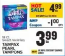 Food Lion Tampax Pearl Tampons offer