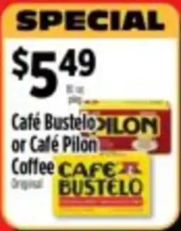 Pioneer Supermarkets Cafe Bustelo or Cafe Pilon Coffee offer