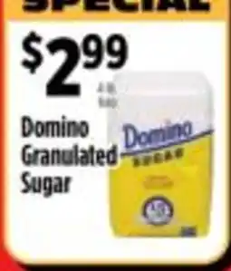 Pioneer Supermarkets Domino granulated sugar offer