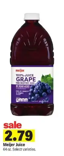 Meijer Meijer Juice offer