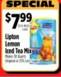 Pioneer Supermarkets Lipton Lemon Iced Tea Mix offer
