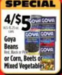 Pioneer Supermarkets Goya Beans offer