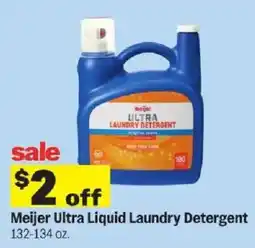 Meijer Meijer Ultra Liquid Laundry Detergent offer