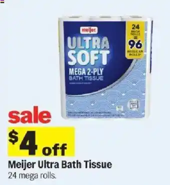 Meijer Meijer ultra bath tissue offer