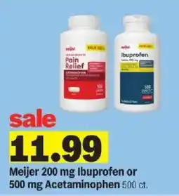 Meijer Meijer Ibuprofen or Acetaminophen offer