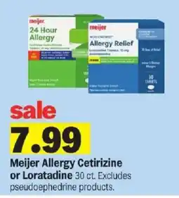 Meijer Meijer Allergy Cetirizine or Loratadine offer