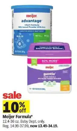 Meijer Meijer Formula offer