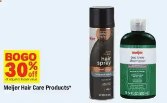 Meijer Meijer Hair Care Products offer