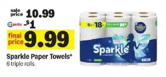 Meijer Sparkle Paper Towels offer