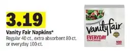 Meijer Vanity Fair Napkins offer