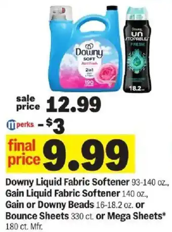 Meijer Downy Liquid Fabric Softener offer