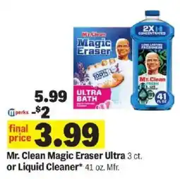 Meijer Mr. Clean Magic Eraser Ultra offer