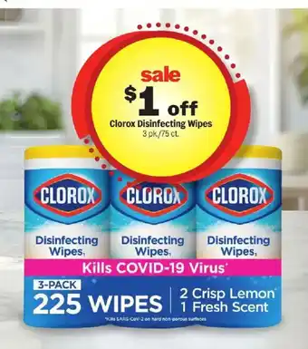 Meijer Clorox disinfecting wipes offer