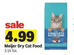 Meijer Meijer dry cat food offer