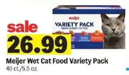 Meijer Meijer wet cat food variety pack offer