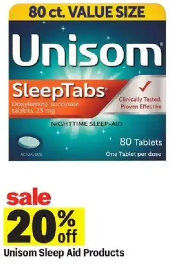Meijer Unisom Sleep Aid Products offer
