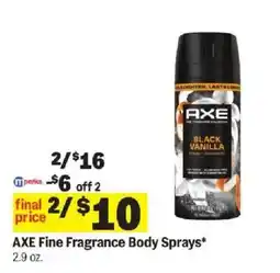 Meijer Axe fine fragrance body sprays offer