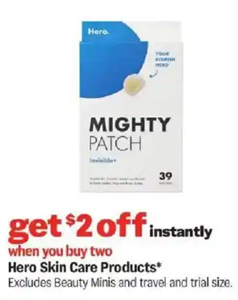 Meijer Hero Skin Care Products offer