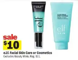 Meijer e.l.f. Facial Skin Care or Cosmetics offer