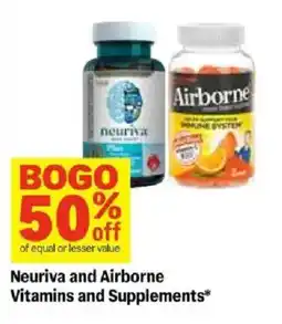 Meijer Neuriva and Airborne Vitamins and Supplements offer