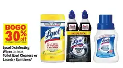 Meijer Lysol Disinfecting Wipes, Toilet Bowl Cleaners or Laundry Sanitizers offer