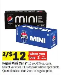 Meijer Pepsi Mini Cans offer