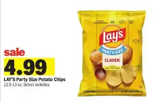 Meijer Lay's Party Size Potato Chips offer
