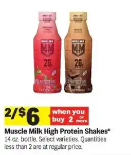 Meijer Muscle Milk High Protein Shakes offer