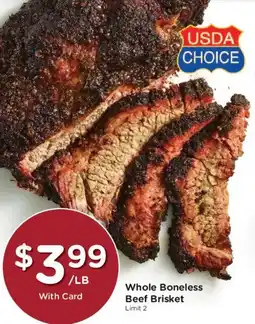 Kroger Usda choice whole boneless beef brisket offer
