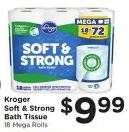 Kroger Kroger soft & strong bath tissue offer