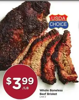 Kroger Usda choice whole boneless beef brisket offer
