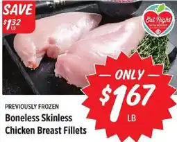 Rouses Eat Right With Rouges Boneless Skinless Chicken Breast Fillets offer