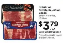 Kroger Kroger hardwood smoked bacon offer