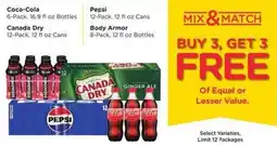 Kroger Coca-Cola, Canada Dry, Pepsi, Body Armor offer