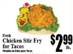Baja Ranch Fresh Chicken Stir Fry for Tacos offer
