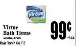 Baja Ranch Virtue bath tissue offer