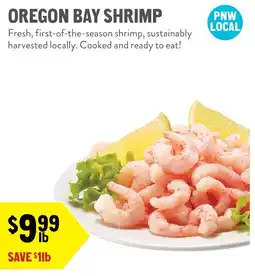 New Seasons Market Oregon Bay Shrimp offer